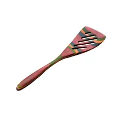Island Bamboo 8-Inch Pakkawood Mini Slotted Spatula
