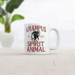 Crazy Dog Krampus Is My Spirit Animal Mug Funny Novelty Christmas Coffee Cup-11oz