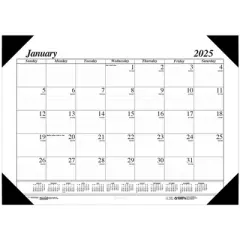 House of Doolittle&reg; Academic Economy Desk Pad, 12 months, January-December