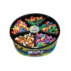 Geddes Wacky Cap Eraser Display - 900 per display