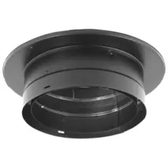 DuraVent DVL 6 x 6 Inch Diameter Stainless Inch Steel Double Wall Ceiling Chimney Wood Burning Stove DVL Pipe Connector Kit, Black