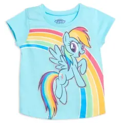 My Little Pony Toddler Girls 3 Pack Graphic T-Shirt Grey Blue Purple 