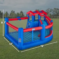 Sunny & Fun Inflatable Bounce House, Bouncy Castle with Slide