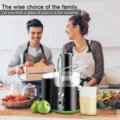 Costway Electric Juicer Centrifugal Juicer with 3-Inch Wide Mouth Centrifugal Juice Extractor 2 Speed