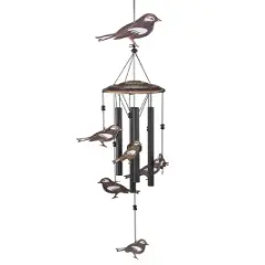 Dawhud Direct 32" H Soothing Songbirds Wind Chimes for Outside - Unisex Gift