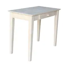 Solid Wood Writing Table Unfinished - International Concepts