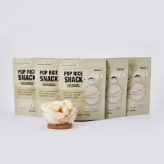 Naeiae Korean Pop Rice Snack Bundle - 5 PACKS/5.5 oz Total