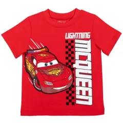 Disney Pixar Cars Lightning McQueen 2 Pack Graphic T-Shirts Toddler