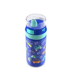 Ride Stainless Steel Kids' 12oz Water Bottle Blue Cars - Ello