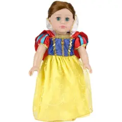Doll Clothes Superstore Yellow Princess Dress Snow White Inspired  for 18 Inch Girl Doll Like American Girl and Our Generation