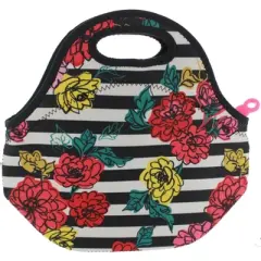 BUILT NY Gourmet Getaway Neoprene Lunch Tote Bag, Reusable Insulated Stretchy, Keeps Food Warm Or Cold