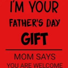 Men's Design By Humans I'm Your Father's Day Gift Black Text By sukhendu12 Tank Top