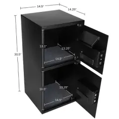 Paragon Safes Electronic Safe Deposit Box, Black