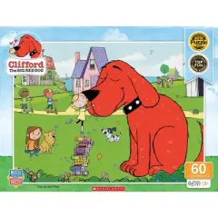 MasterPieces 60 Piece Jigsaw Puzzle - Clifford Day at the Park - 19"x14"
