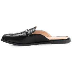 Journee Collection Womens Rubee Slip On Round Toe Mules Flats