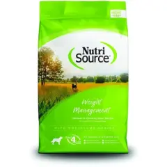 NutriSource Weight Management Chicken and Chicken Meal with Wholesome Grains Dry Dog Food - 15LB