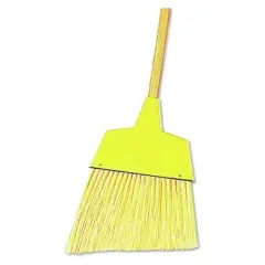 Boardwalk - Angler Broom Plastic Bristles 53" Wood Handle - Yellow