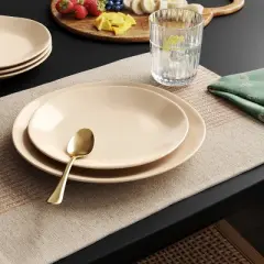 10" Stoneware Aralia Organic Coupe Dinner Plate Beige - Threshold&trade;