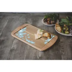 Toscana Disney Cinderella Billboard Glass Top Serving Tray