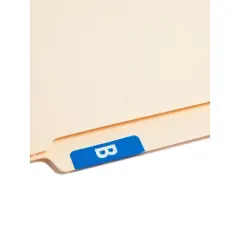Smead Alpha-Z Color-Coded Second Letter Labels Letter B Dark Blue 100/Pack 67172