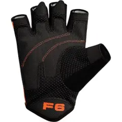 RDX Sports F6 Fitness Gym Gloves - Enhanced Grip and Support for Strength Training, CrossFit, Bodybuilding, Powerlifting, Workout Gloves - Orange - L