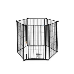 Carlson Super Wide Pen and Gate for Dog Crate - Black