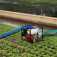 VEVOR Backwash Hose, 1.5 in x 50 ft, Blue High Quality PVC Hose, with Clamps, Camlock, Aluminum Fittings, Fit Various Pumps, Blue