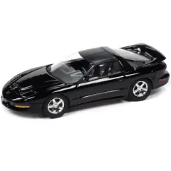 1997 Pontiac Firebird T/A Trans Am WS6 Black with Matt Black Top  Ltd Ed to 18056 pcs 1/64 Diecast Model Car by Johnny Lightning