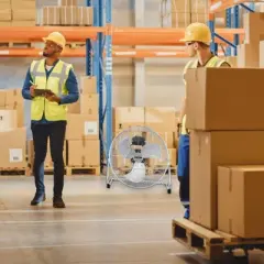 FanFair 16&rdquo; Super-Power Commercial Floor Fan - Chrome