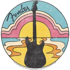 Junior's Fender 70s Guitar Silhouette T-Shirt