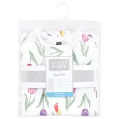 Hudson Baby Infant Girl Sleep Pod, Spring Tulips, 0-2 Months