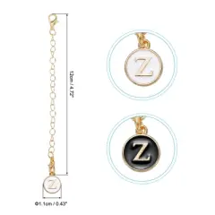 Unique Bargains Letter Accessories for Stanley Tumbler Cup Initial Name ID Personalized Charm 2 Pcs Z