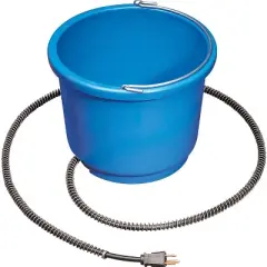 MIller Manufacturing Company 9-Quart Round Heated Bucket with Anti-Chew Cord (4 Pack)