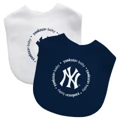 Baby Fanatic Officially Licensed Unisex Baby Bibs 2 Pack - MLB New York Yankees