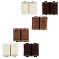 Sweet Sharpening & Scentsational Erasing (6 Pack) - Chocolate Bar Pencil Sharpeners with Scented Erasers
