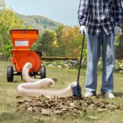 VEVOR Wood Chipper Shredder Mulcher Leaf Vacuum Kit, 4.3 Inch x 13.1 ft Heavy Duty Universal Woodchipper Accessory, 4 inch Diameter