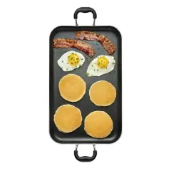 T-fal Double Burner Griddle, Nonstick, Black