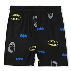 Warner Bros Boy's Justice League Superhero Print Quick Dry Swim Shorts for toddler
