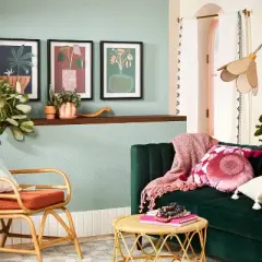 (Set of 3) 16" x 20" Floral Paper Collage Framed Wall Art White - Opalhouse&trade; designed with Jungalow&trade;