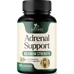 Adrenal Support Supplement 1300mg Natural Stress Relief & Cortisol Manager Pills - 60 Capsules;120 Capsules