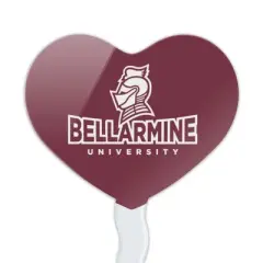 Bellarmine University Primary Logo Heart Love Cupcake Picks Toppers Decoration Set of 6