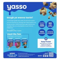Yasso Frozen Greek Yogurt - Chocolate Chip Cookie Dough Bars - 4pk/14 fl oz