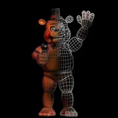 Five Nights at Freddy's Freddy Fazbear Split Boy's Black T-shirt