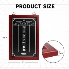 GSE Chalk Dart Scoreboard for Dart Board Cricket & 01 Dart Games with Chalks and Chalk Wipe