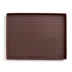 Lekue Silicone Perforated Pizza Mat, 11-Inch x 9-Inch, Brown