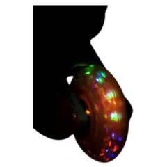 Titan Flower Power Princess Girls Inline Skates with LED Light-up Front Wheel and LED Laces, Multi-Color, Large