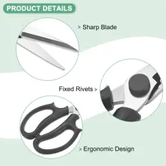 Unique Bargains Stainless Steel Garden Comfortable Grip Flower Pruning Shears