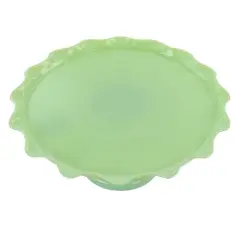 Martha Stewart Jadeite Glass Cake Stand