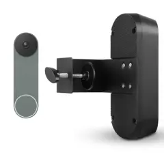 Wasserstein Anti-Theft Mount compatible with Google Nest Doorbell - Made for Google Nest Doorbell (Black)