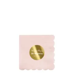 Meri Meri Dusky Pink Small Napkins (Pack of 20)